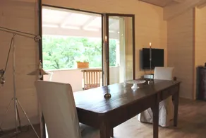 Gorgeous loft with high ceilings, wooden interiors and panoramic terrace, pool - Image 3