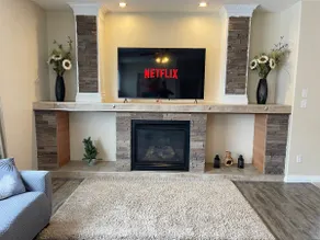 Spacious 3 bedroom house with fireplace & garage - Image 3