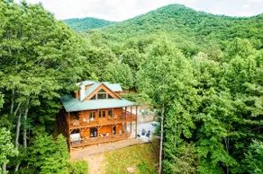 Cozy & kid friendly cabin w/ million $ views, hot tub, game room, and fire pit!! - Image 4