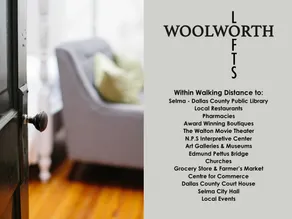 Woolworth Lofts, Suite F. Historic Selma, Alabama - Image 5