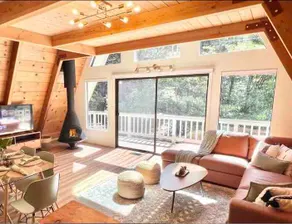 Creekside A-Frame Retreat w/Barrel Sauna - Image 3