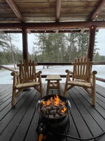 Rustic log cabin nestled in the woods - Image 4