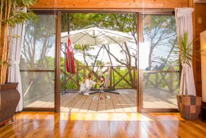 Log house in nature with dynamic ocean views @ OCEAN VIEW COPAIN - Image 4