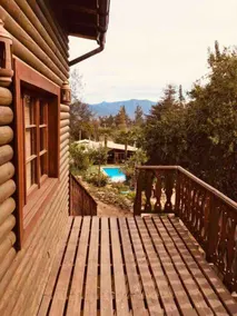 Cabin with beautiful gazebo, garden and swimming pool. - Image 4