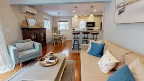 Newly built, private deck with fire pit. - Image 2