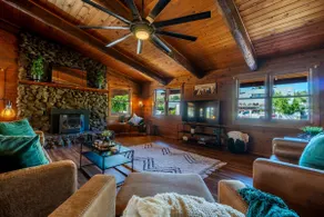 Kaweah Kabin Close 2 Sequoias and Kaweah Lake - Image 2