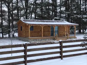 Couples getaway TINY Log Cabin by the pine trees - Image 3