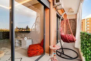 Modern 1BR • 5 min Majorelle • Balcony • AC - Image 5