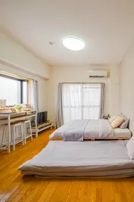 1 station & near the station | A space that combines quietness and convenience | Up to 3 people , Queen bed · Futon apartment. - Image 3