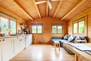 Log cabin on organic farm - Image 2