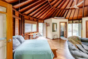 Romantic Dodecagon Retreat Near a Black Sand Beach - Image 5