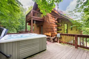 LOG CABIN CHALET m / NEW 6-PERSON HOT TUB nær Kaaterskill Falls & NoLakeSoLakeSo - Image 3