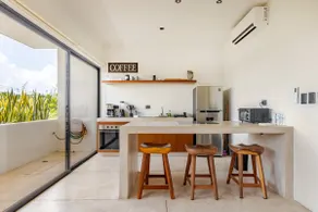 One block away from beach, private patio and pool. - Image 3