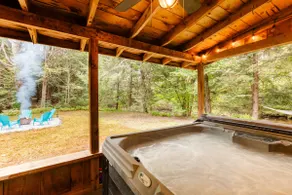 Secluded Riverfront Adirondack Cabin • Hot Tub - Image 3
