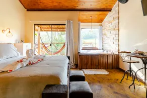Chalet for couple with a hydro-massage tub, fireplace and kitchen. - Image 3