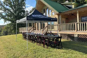 Peaceful Hills Retreat Lodge with a Great View,  a Pond, a Fireplace, Sleeps 10. - Image 3