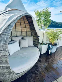 BEACH FRONT VILLA • Large Entertaining Deck - Image 2