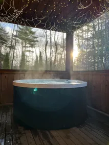 Falls Lake Burrow - Private Cottage with Screened-in Hot Tub - Image 4