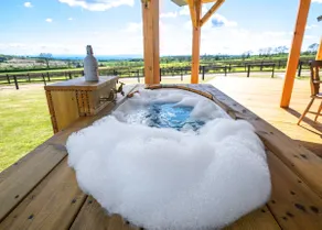 'Heartland' with open fire and hot tub & free wood - Image 5