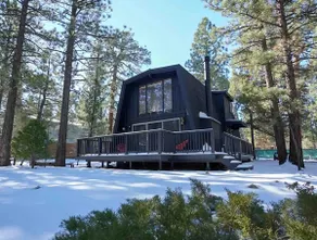 Mondbeschienene Bärenhütte - Ein gemütliches Gambrel-Dach A-Frame Cabin Rückzugsort - Image 4