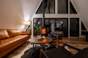 Modern Rustic A-Frame Cabin with Barrel Sauna - Image 5