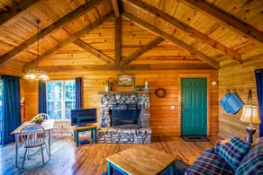 Country Blue Lake View Log Cabin - Image 4