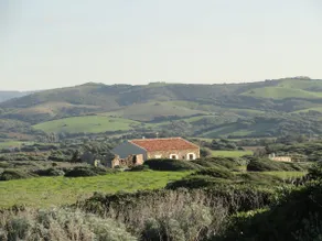 Isolated traditional sheepfold with pool overlooking the countryside. Sea at 500 - Image 5