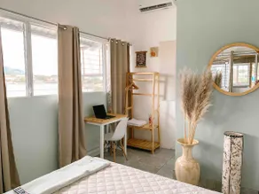 Boho Apartment: King Bed, Private Bathroom and Kitchen w/ AC - Image 5