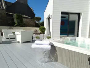 Villa Ty Mam'Goz, Spa Bretagne Santec, Innenpool, 50 m vom Strand entfernt. - Image 5