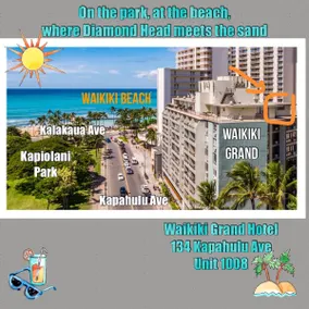 2BR on Waikiki Beach-Top Floor w/kitchen & parking - Image 2
