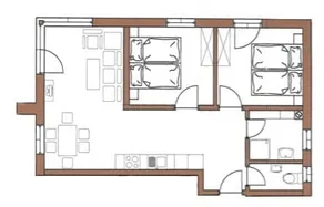 Apartment 60 m² for 4 people, 2 bedrooms - Image 5