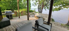 Cozy sunset lake cabin. - Image 3