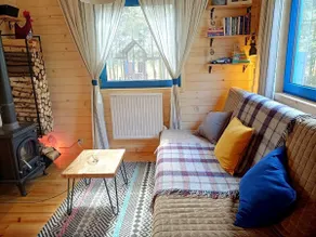 ECO wooden cottage in Kurpie. Pond, forest, sauna. - Image 2
