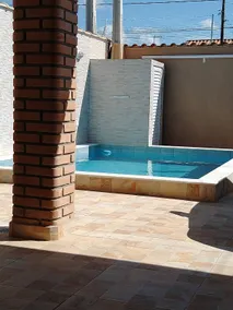 House in Peruíbe, swimming pool and barbecue area. - Image 3