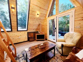 Secluded A-Frame w/ Hot Tub • Forest & Stream - Image 2