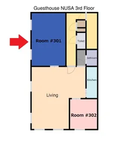 Guest House Hei, near Hei Mai Bridge, Family Apartment n300 - Image 2
