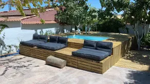 Indigo blue EL PATIO. Country house in Alameda - Image 2