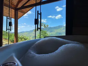 Chalet at the top of the mountain with hydro in the middle of nature - Image 4
