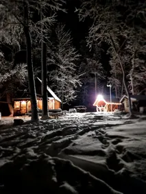 Eco sauna house, in the woods, on the shore of the lake. - Image 2