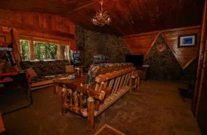 Cozy Cabin with fire pit hot tub centrally located - Image 3