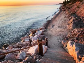 New Art House by Lake Michigan Back Yard and Patio - Image 3