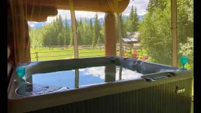 Cozy log cabin, stunning views with hot tub. - Image 5