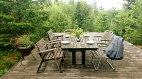 Log cabin in the woods 150 meters to lake, own boat - Image 2