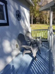 Casa Mica deck with a view of the woods - Image 4