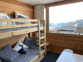 Charmoso apartamento de 2 quartos - vista para o Mont-Blanc - no sopé das encostas em Aime 2000 - Image 3