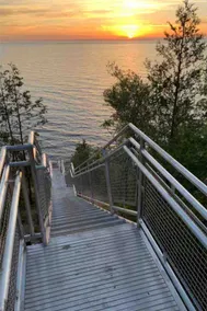 New Art House by Lake Michigan Back Yard and Patio - Image 2
