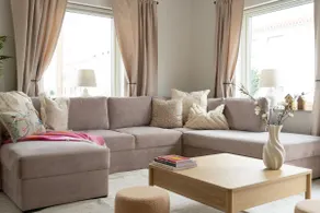 Earthy Ground Floor Home with Patio Sunbeds Greenery - Image 3