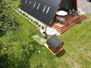 TreeTops Ayframe, Supersized AFrame on the River with Hot Tub - Image 3
