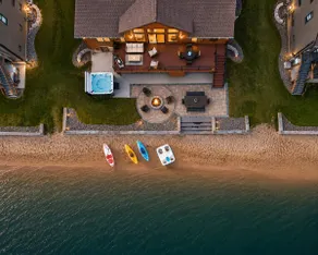 Lakefront Home w/Hot Tub & Beach – Sleeps 20 - Image 2