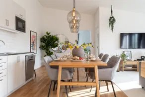 Youthful 3BR Flat with Balcony and Hobby Game Board - Image 5